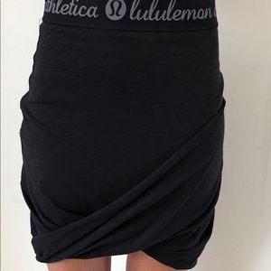 Asymmetrical knee length Lululemon skirt